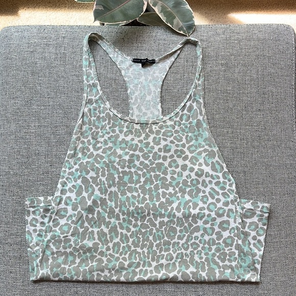 Y2K Vintage Urban Outfitters Racer Back Cheetah Print Tank , Size: Small - Picture 3 of 17